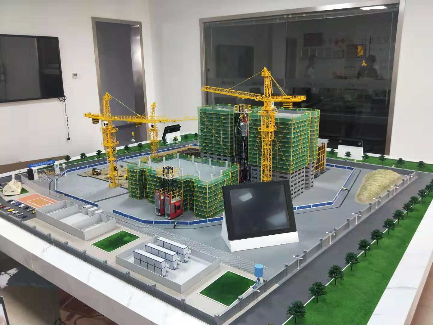荆州建筑施工场景模型